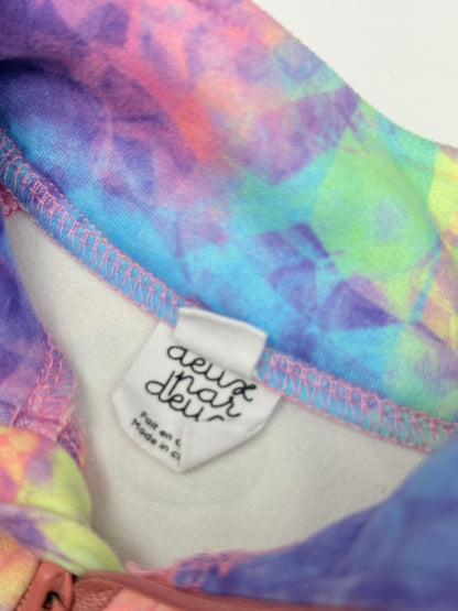 Deux par Deux Tie-Dye Quarter-Zip Baselayer Size 5