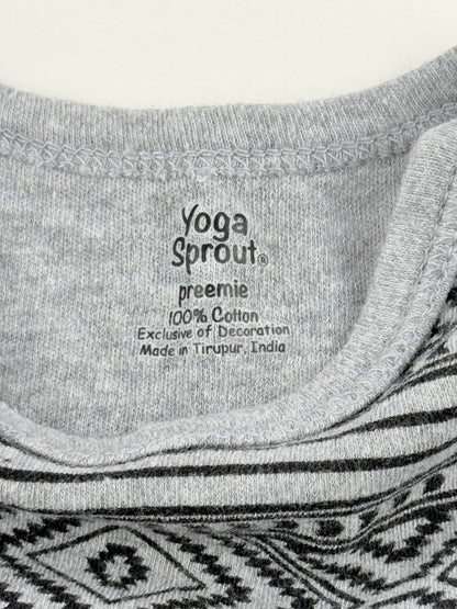 Yoga Sprout Gray Aztec Print Sleep Sack Preemie