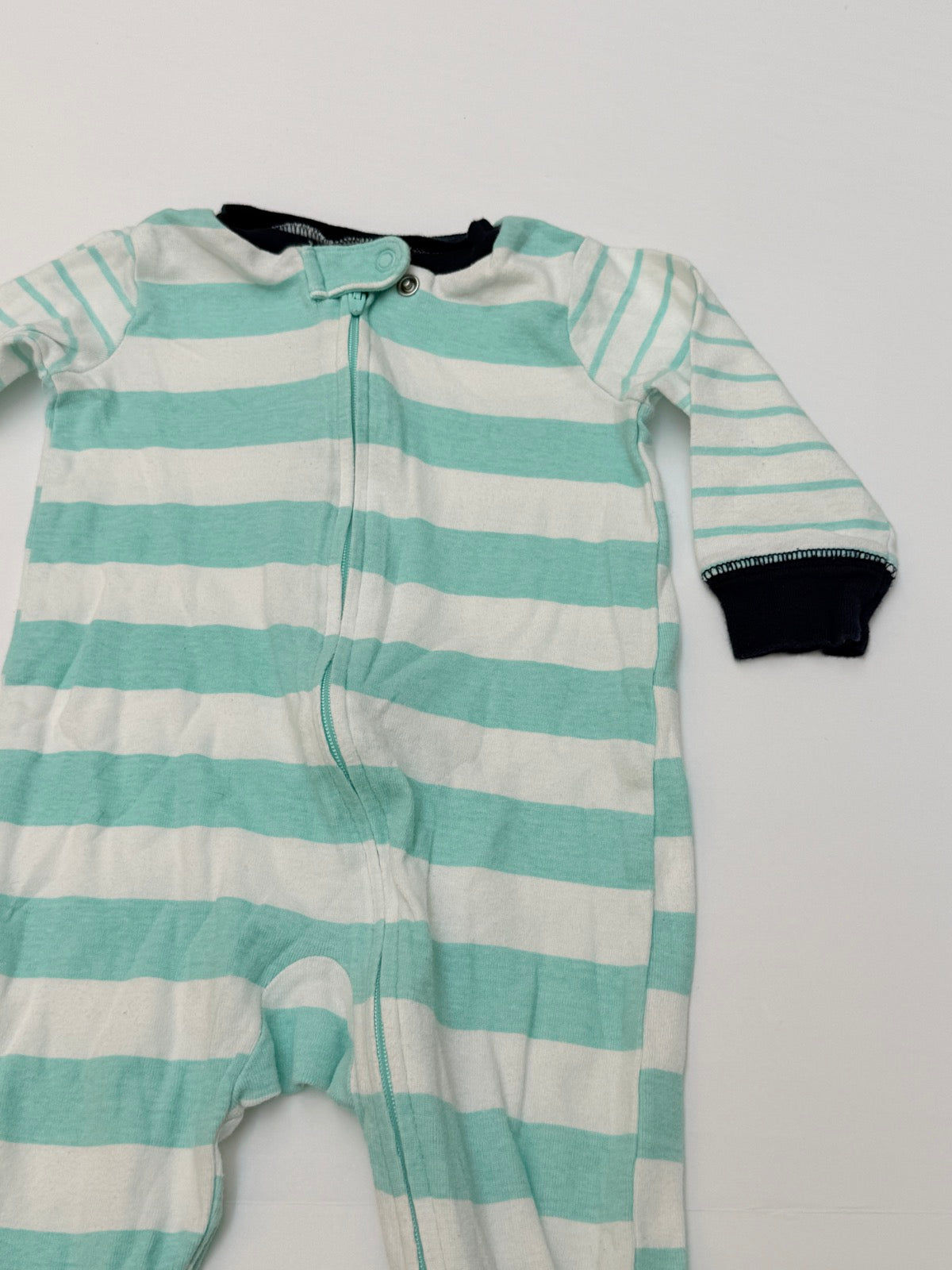Carter's Striped Zip Footed Sleeper 6M