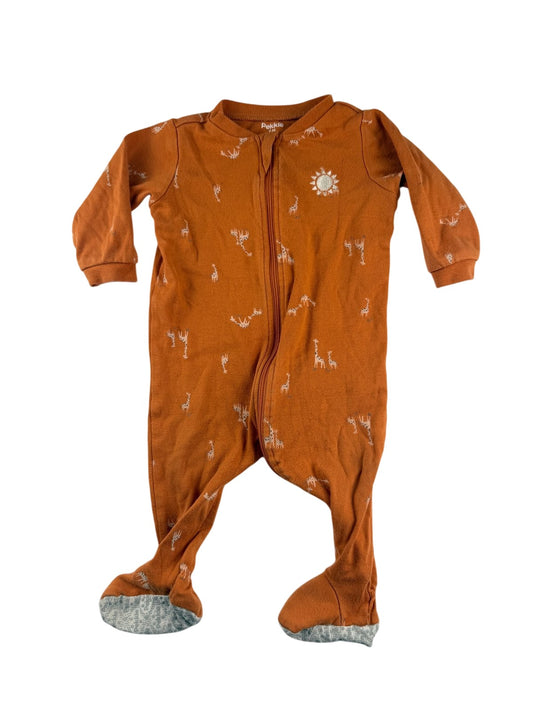Pekkle Giraffe Print Sleeper 9M
