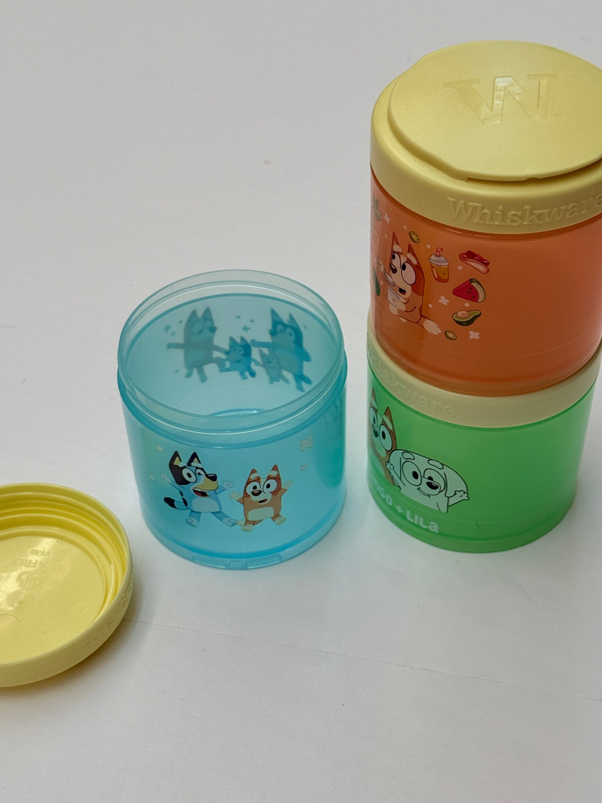 Whiskware Bluey Stackable Snack Containers Set