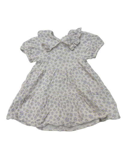 Zara Floral Tiered Ruffle Collar Dress 92M