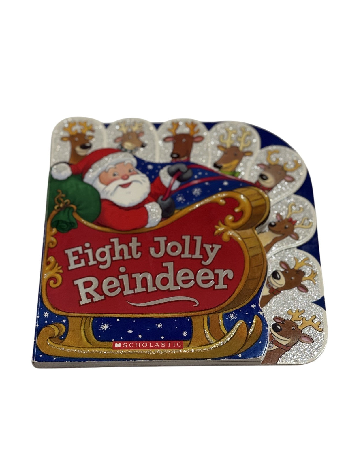 Eight Jolly Reindeer Board Book