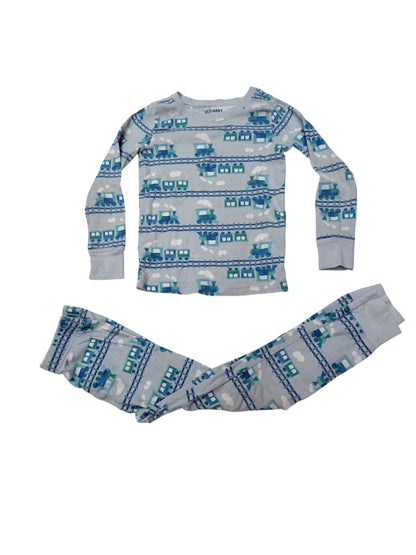 Old Navy Train Print Pajama Set 5T