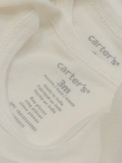 Carter's Bodysuit & Mittens Set 4pc set 3M