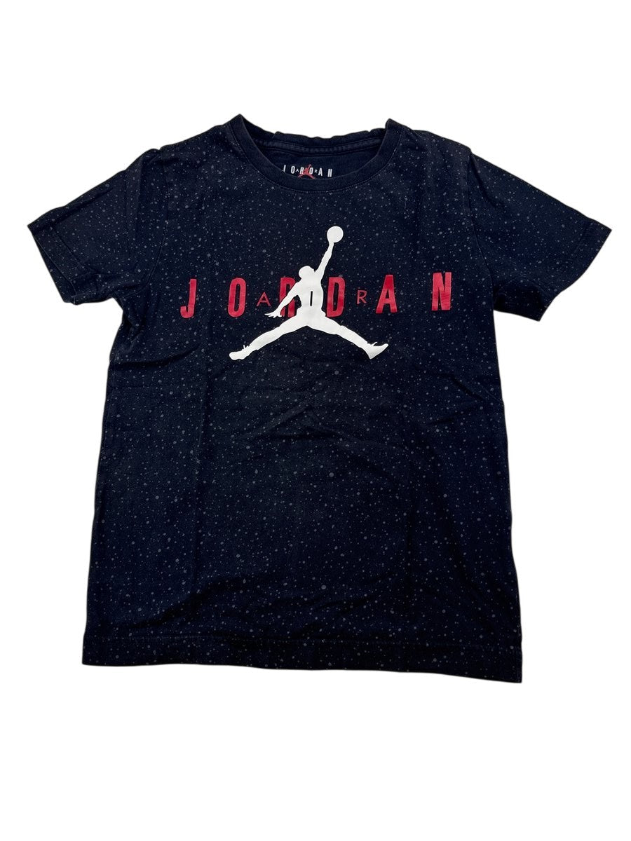 Jordan Speckled Jumpman Black T-Shirt Size 8-10Y