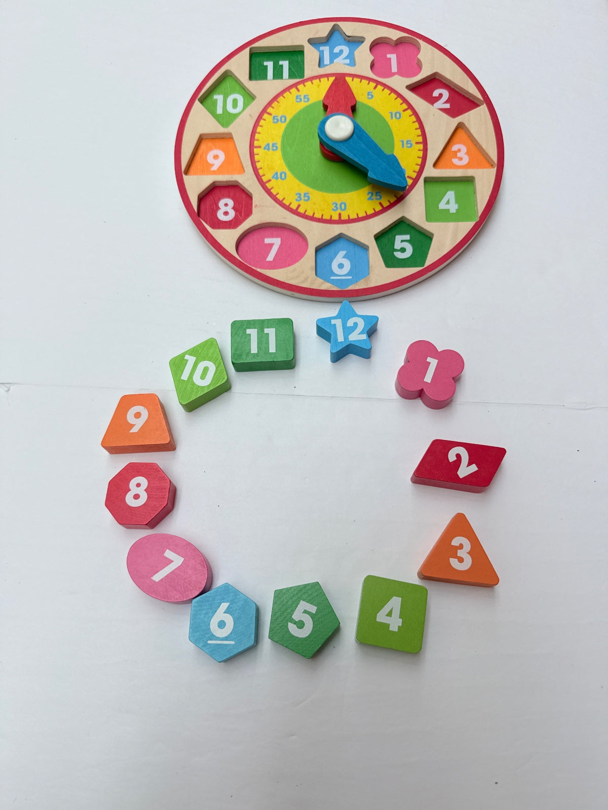 Melissa & Doug Wooden Shape Sorting Clock