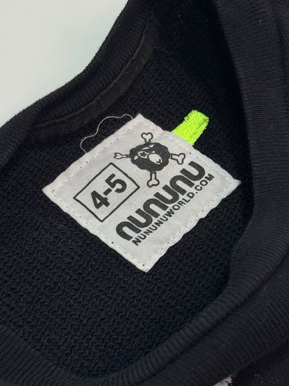 Nununu Black Skull Sweatshirt 4-5