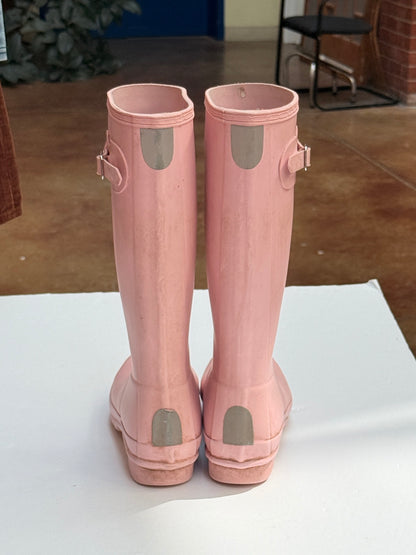 Hunter Original Big Kids Pink Rain Boots US5/6