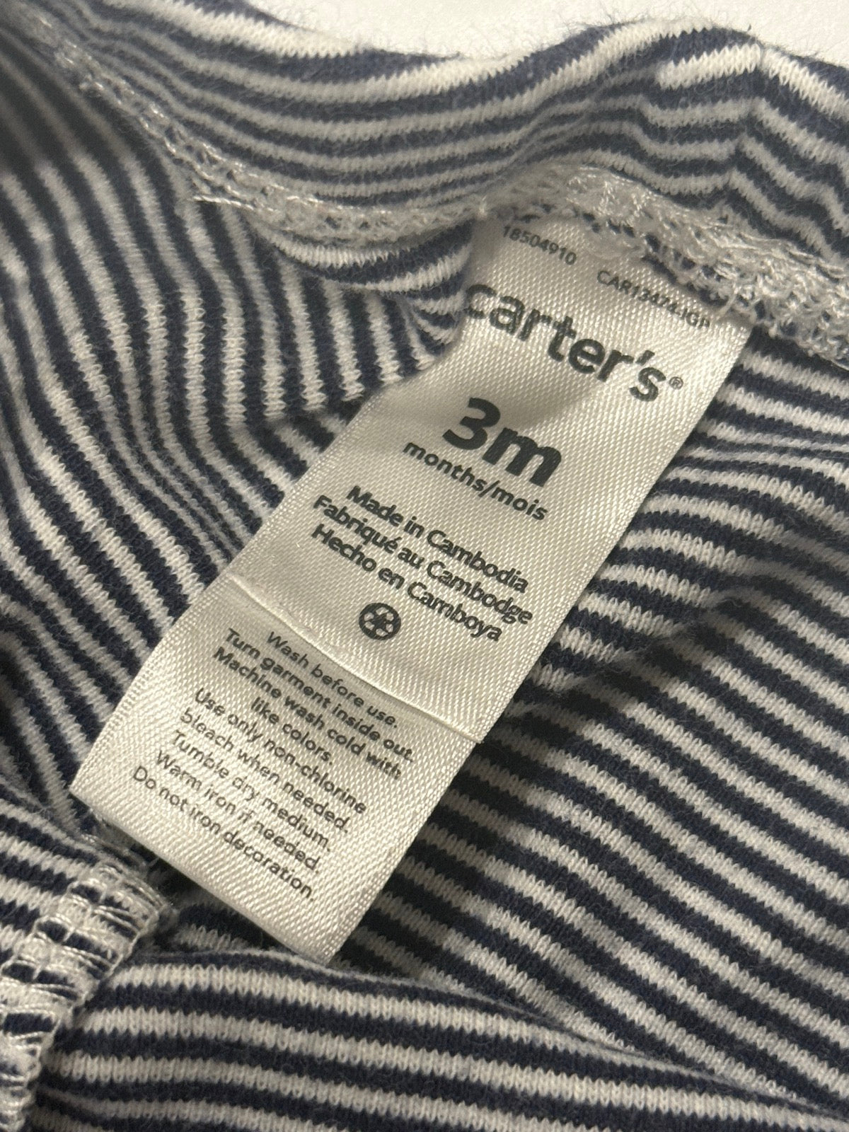 Carter's Striped Leggings Size 3M