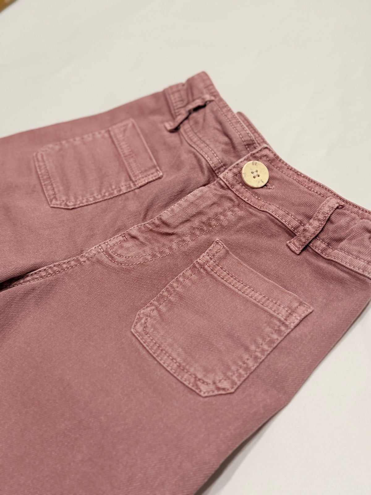 Zara Pink Wide Leg Jeans Size 10
