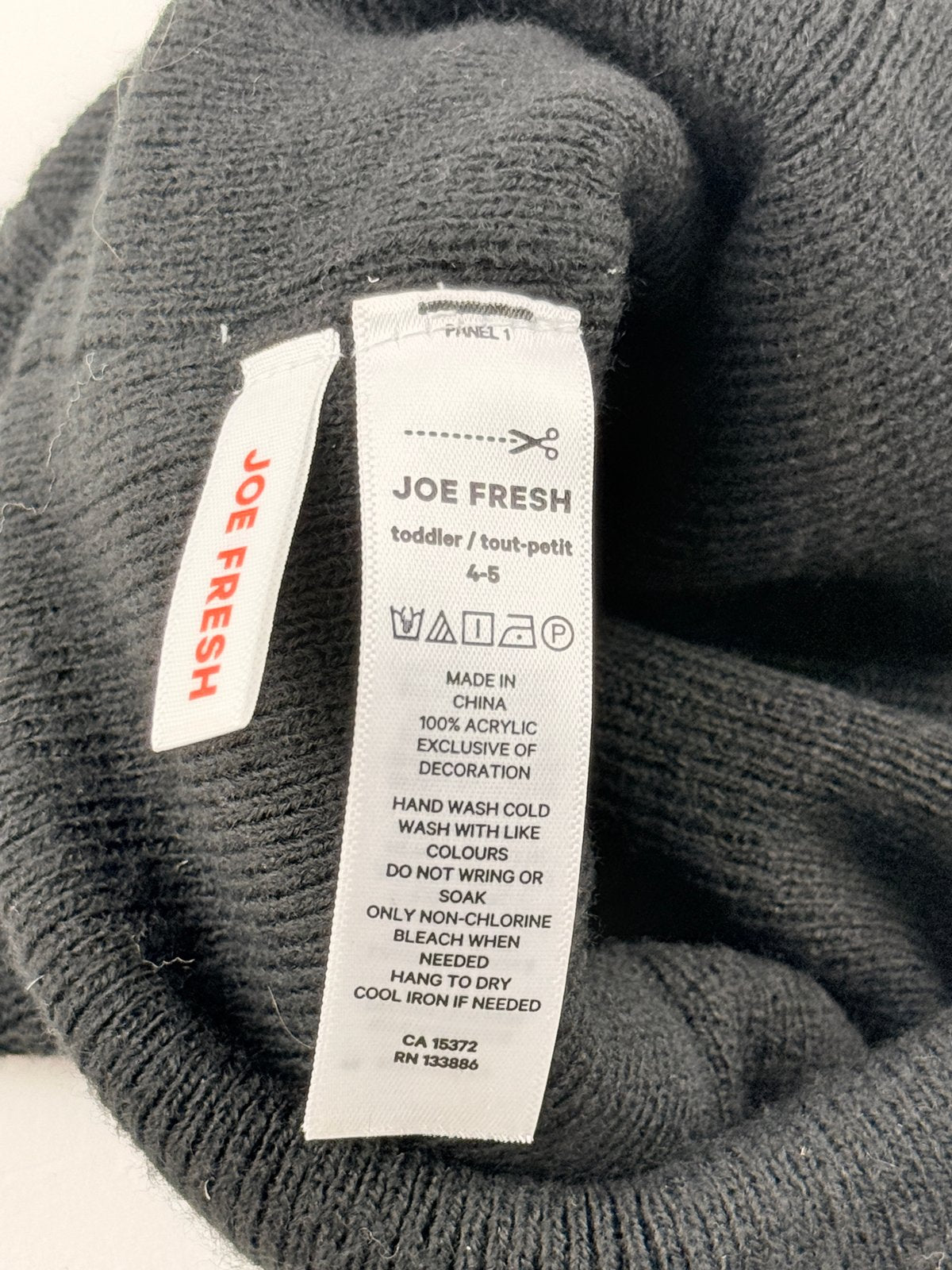 Joe Fresh Black Cat Ears Hat 4-5