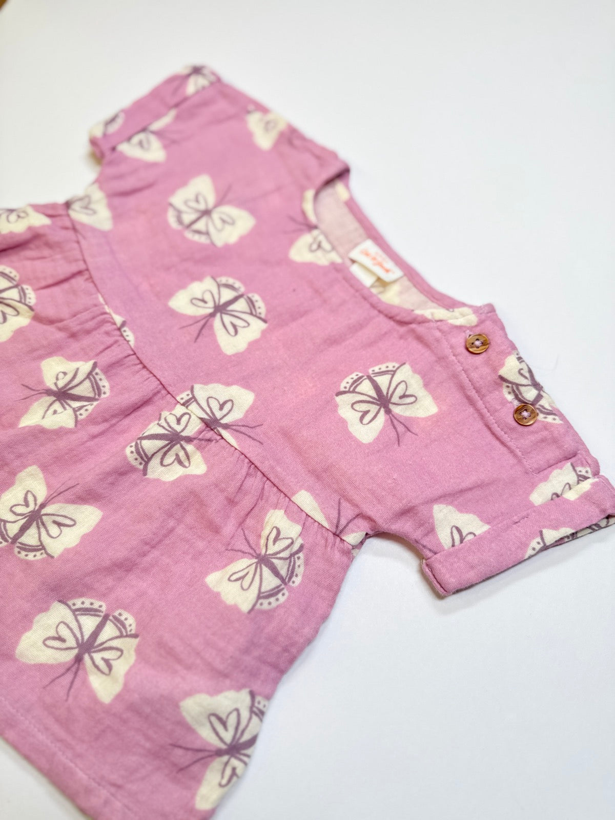 Cat & Jack Butterfly Muslin Dress 12M