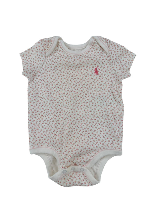 Ralph Lauren Pink Floral Bodysuit Size 3M