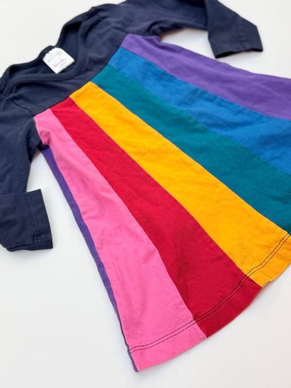 Hanna Andersson Rainbow Stripe Dress 18-24m