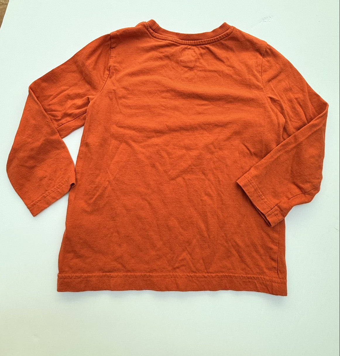 F&F Orange Long Sleeve Pocket Tee 3-4Y