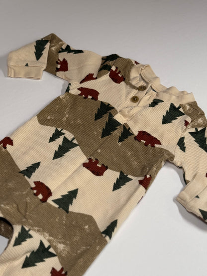 Old Navy Bear Print Romper 6-12M