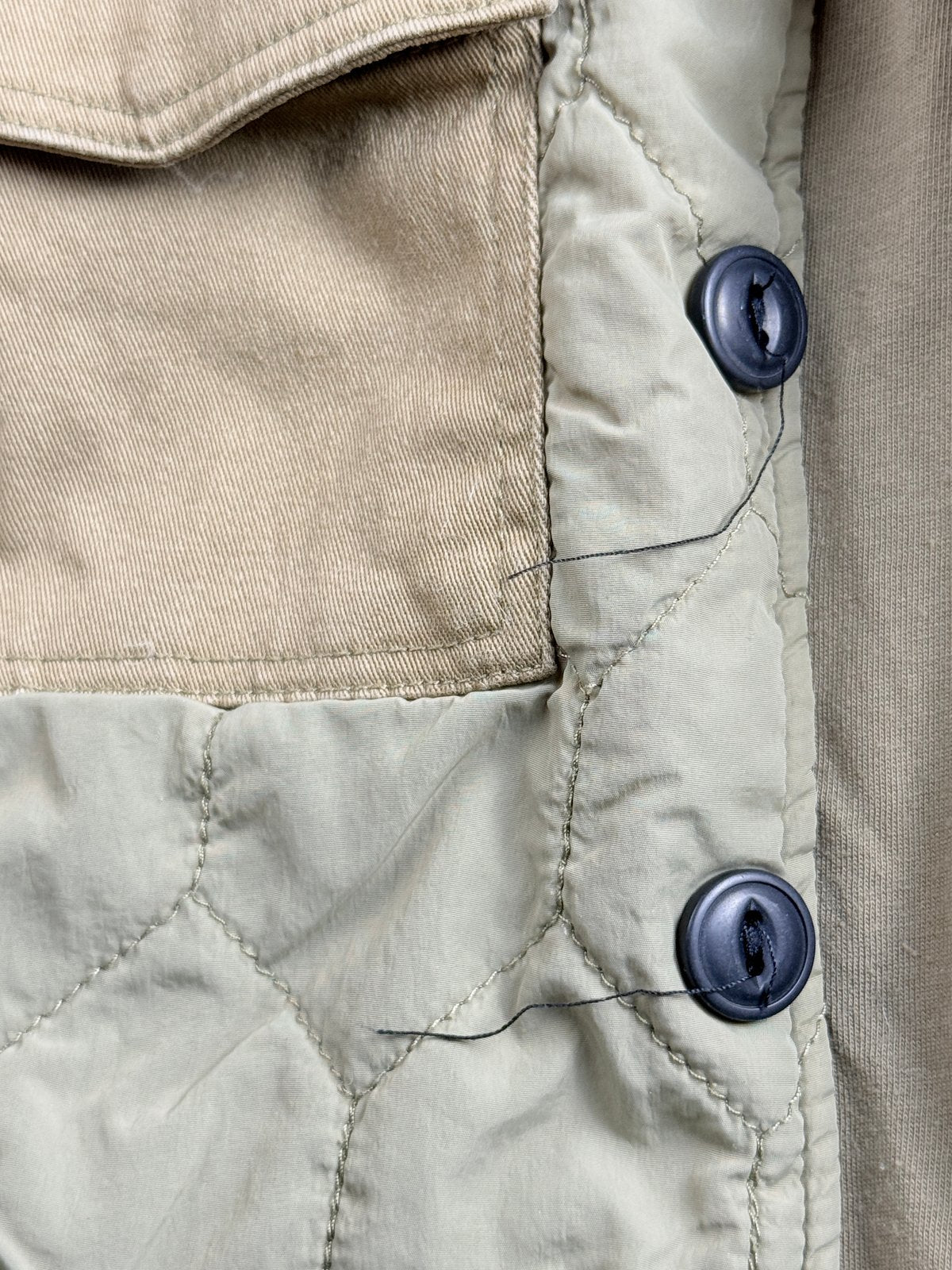 Zara Green Quilted Jacket Size 3-4Y