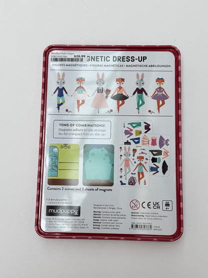 New Sealed - Mudpuppy Woodland Ballet Magnetic Dress-Up Tin