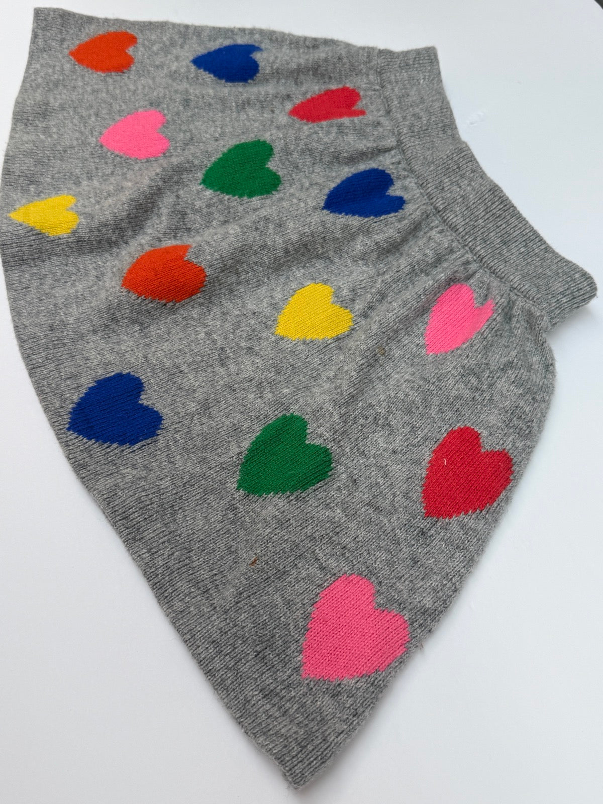 Mini Boden Heart Knit Skirt Girls 5-6Y