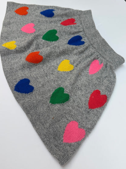 Mini Boden Heart Knit Skirt Girls 5-6Y