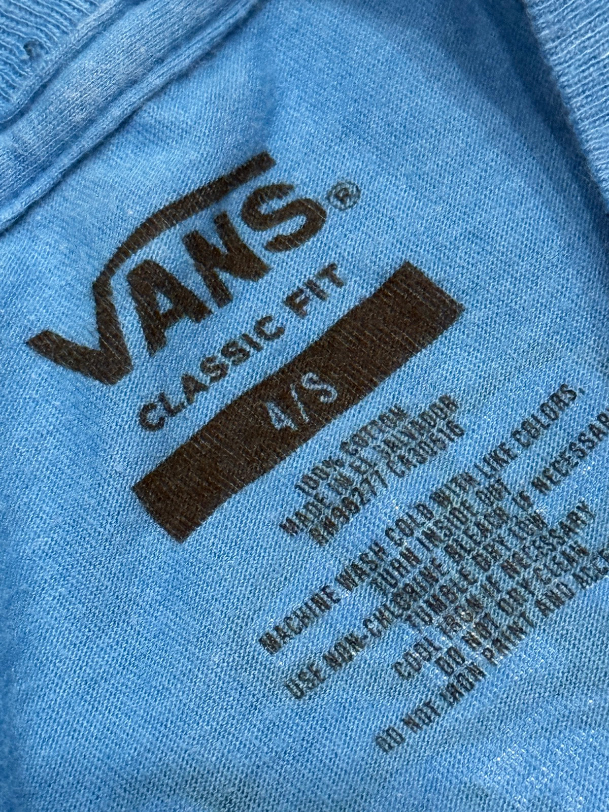 Vans Easy Cheesy Pizza Skate T-Shirt Size 4