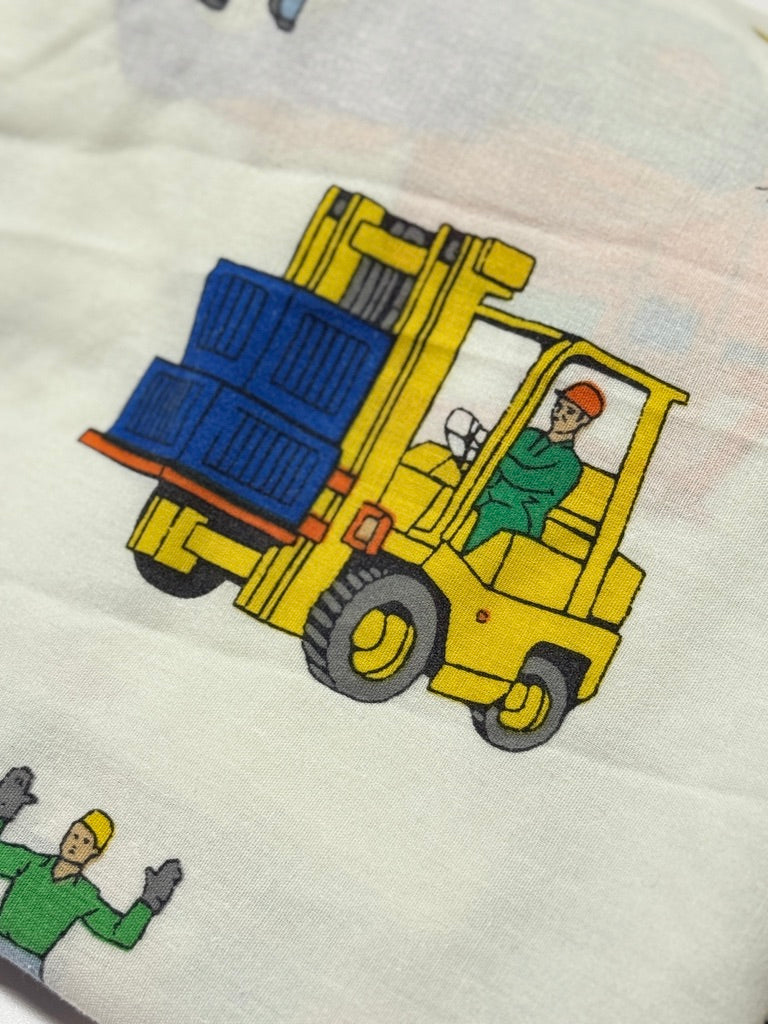 Vintage Construction Twin Sheet