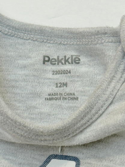 Pekkle Truck Excavator Bodysuit Size 12M