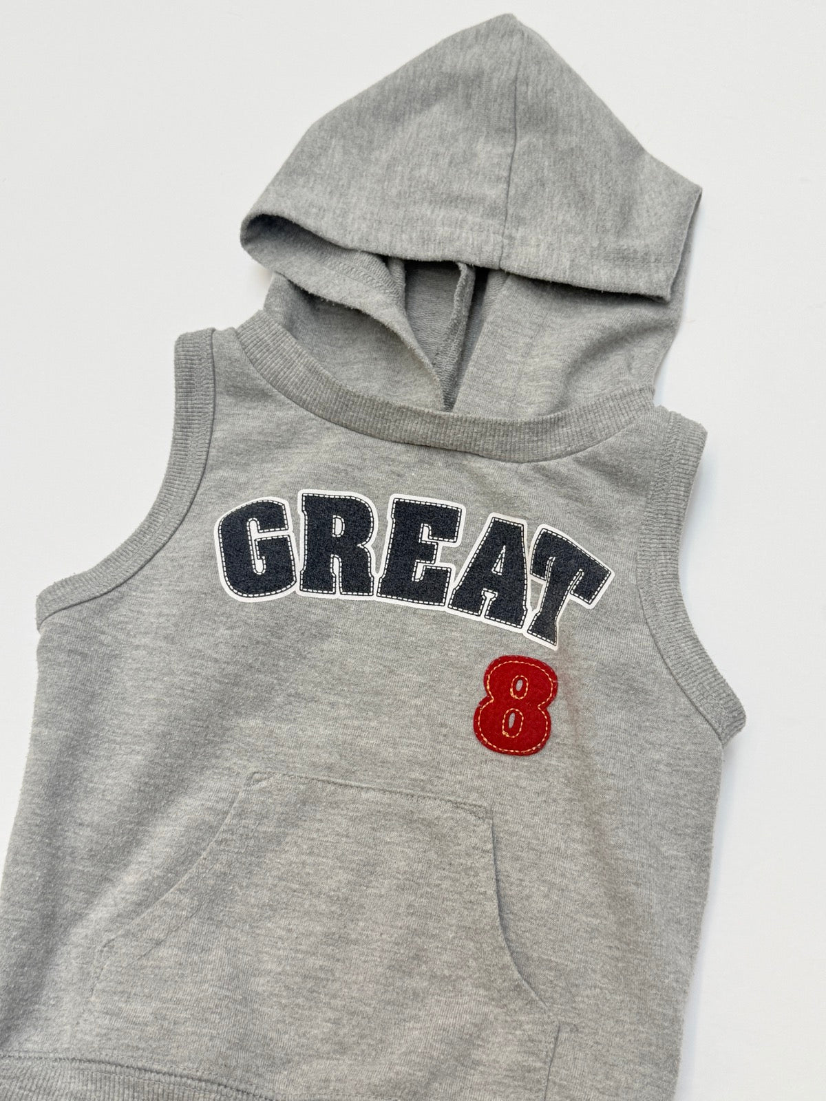 Great 8 Sleeveless Hoodie 2T