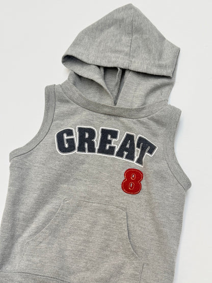 Great 8 Sleeveless Hoodie 2T