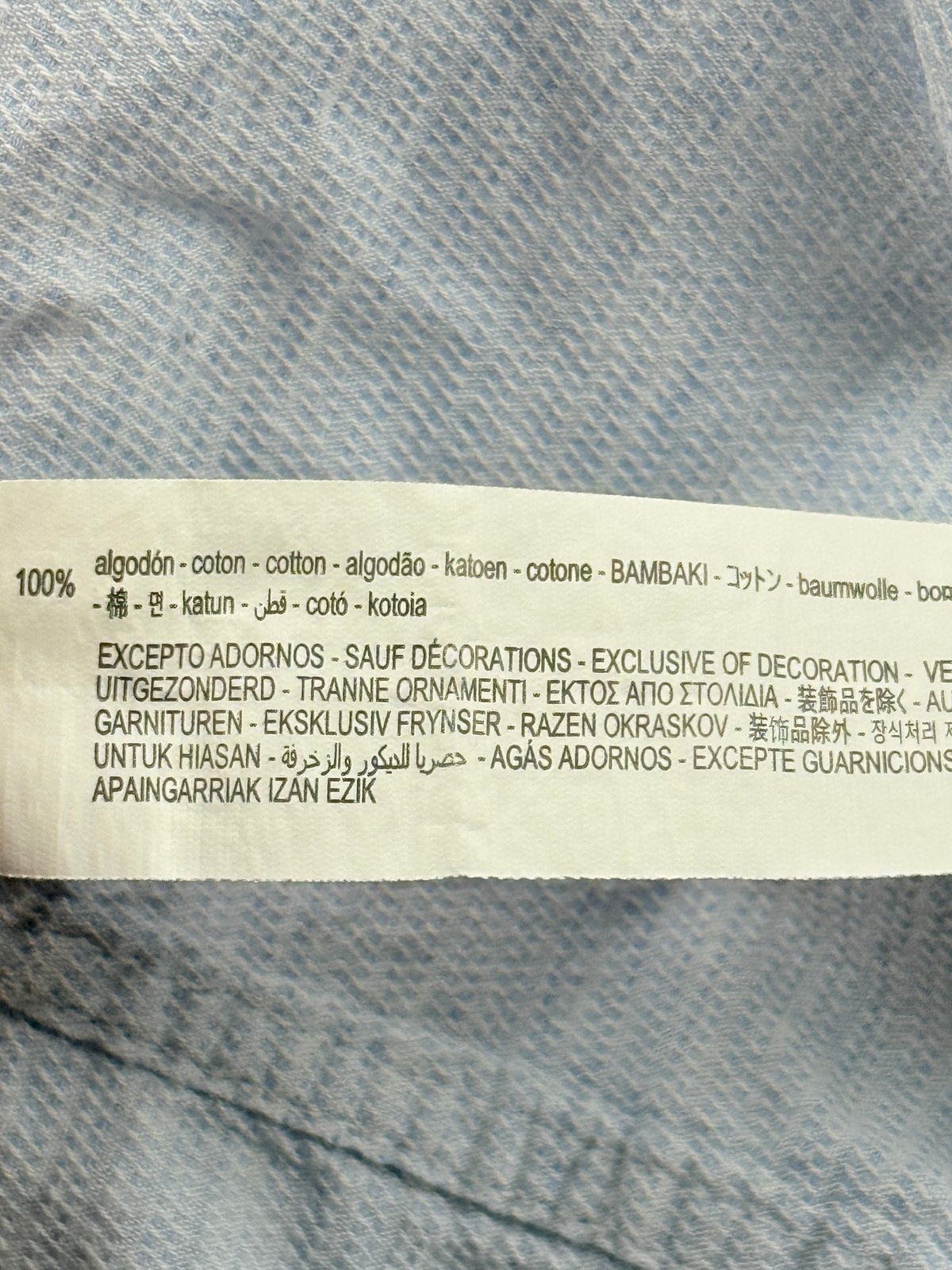 Zara Baby Light Blue Button-Up Shirt 12-18M