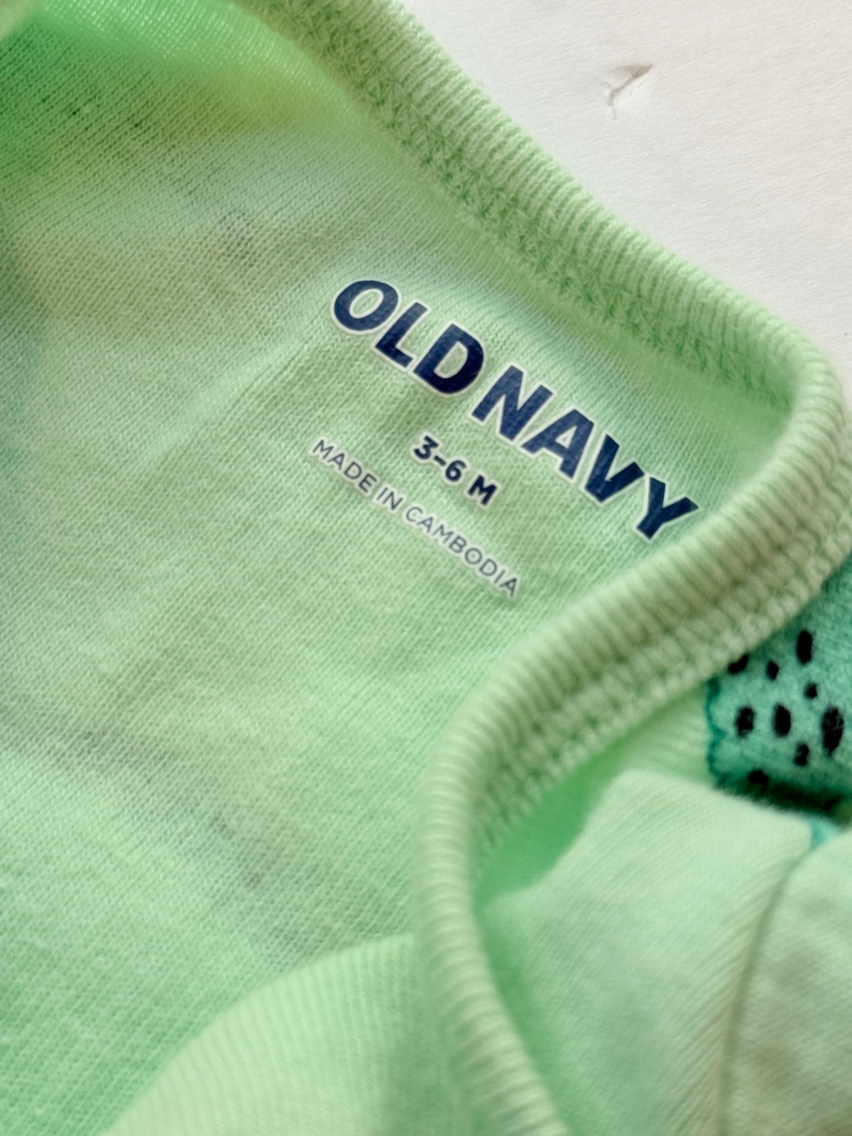 Old Navy Alligator Print Bodysuit 3-6M