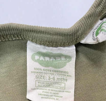 Organic Baby Olive Green Zipper Sleeper