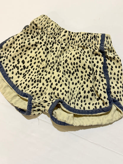 Cream Spotted Dolphin Shorts Size 2T