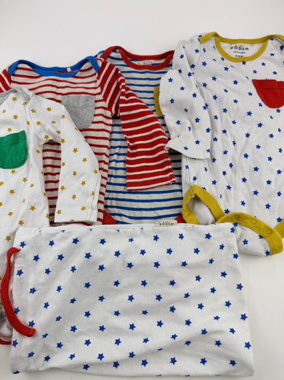 Baby Boden 4-Pack Long Sleeve Bodysuits 9-12M