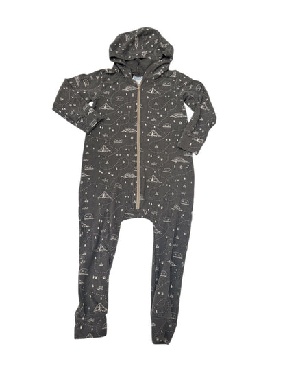 One + Lemon Vintage Camping & Trailers Zip Pajama 3/4Y