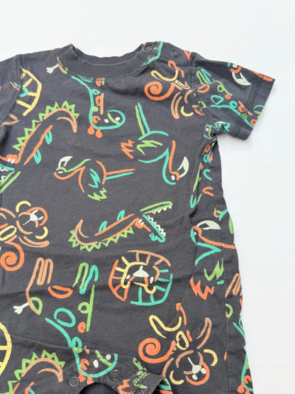 George Baby Dinosaur Print Romper 6-12M