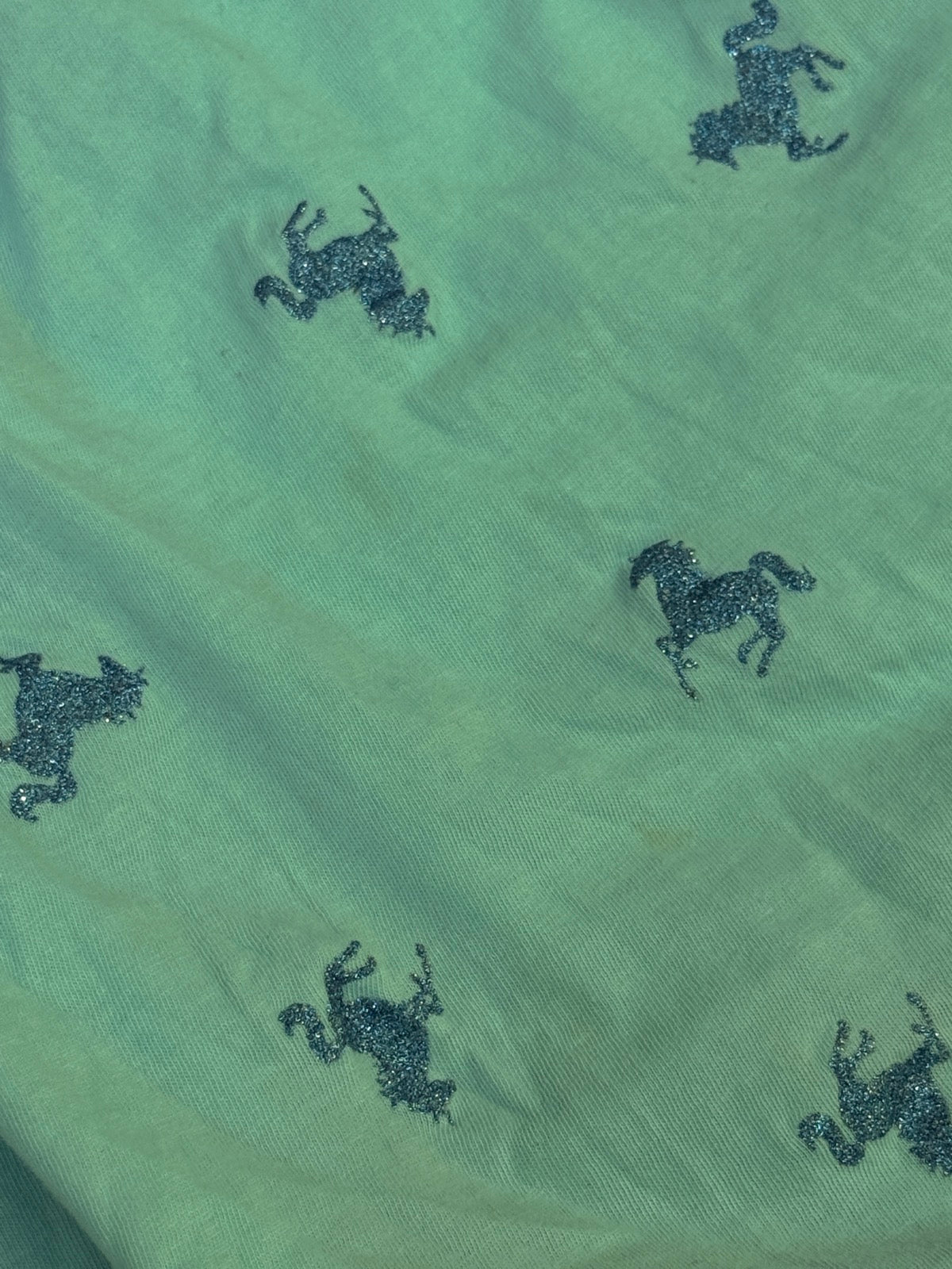 H&M Mint Unicorn Print Dress Size 6X 7