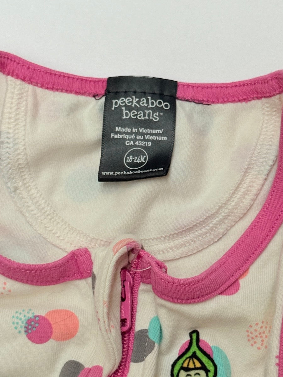 Peekaboo Beans Polka Dot Sleeveless Romper 18-24M