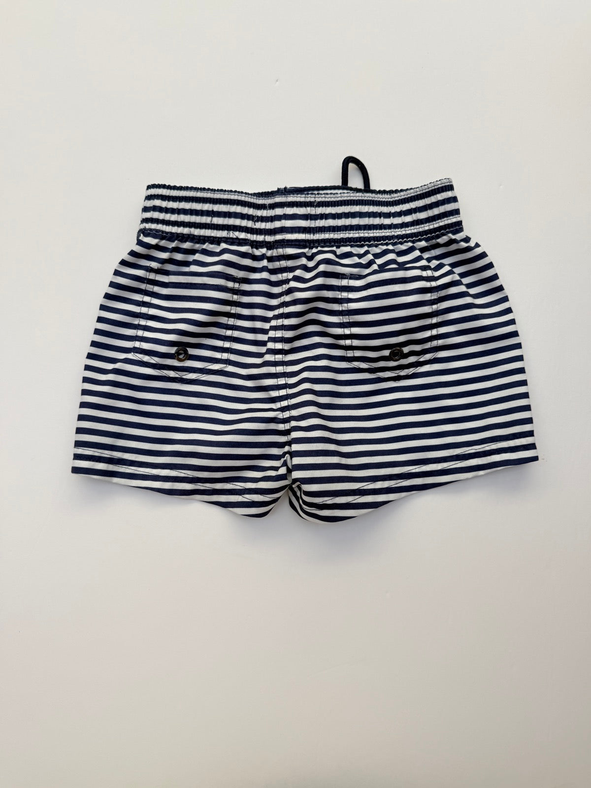FatFace Navy Stripe Swim Shorts Size 4/5