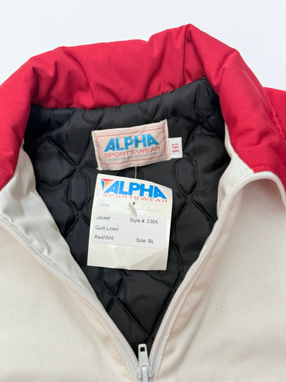 NWT - Alpha Sportswear Quilt Lined Pullover Jacket 7-9Y