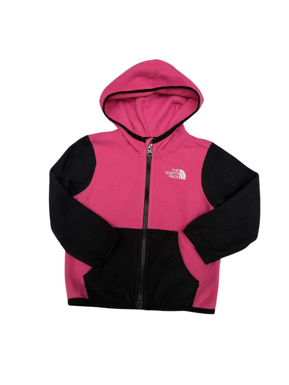 The North Face Pink Fleece Zip Hoodie 12-18M