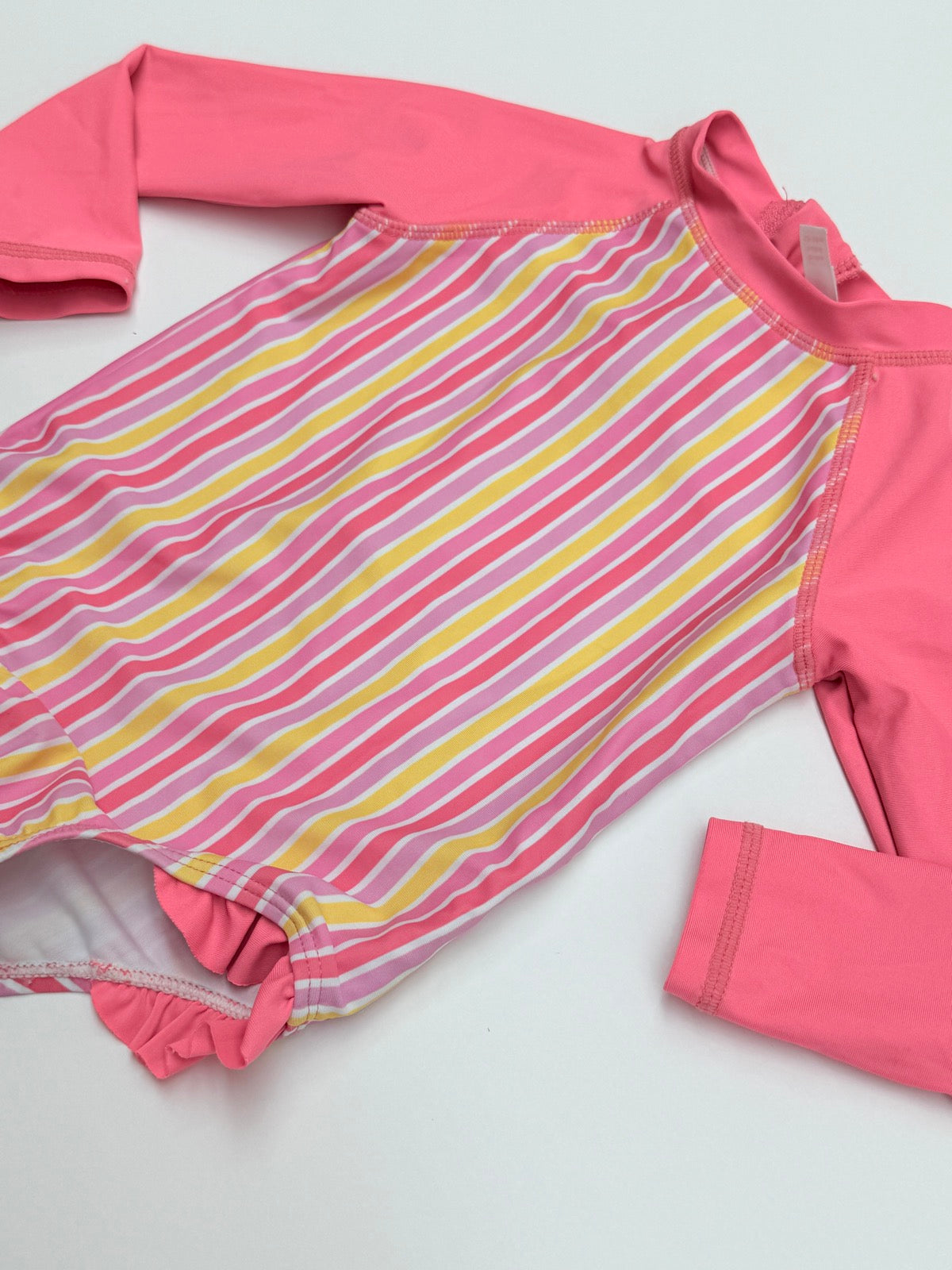 Joe Fresh Striped Rashguard One-Piece 12-18m