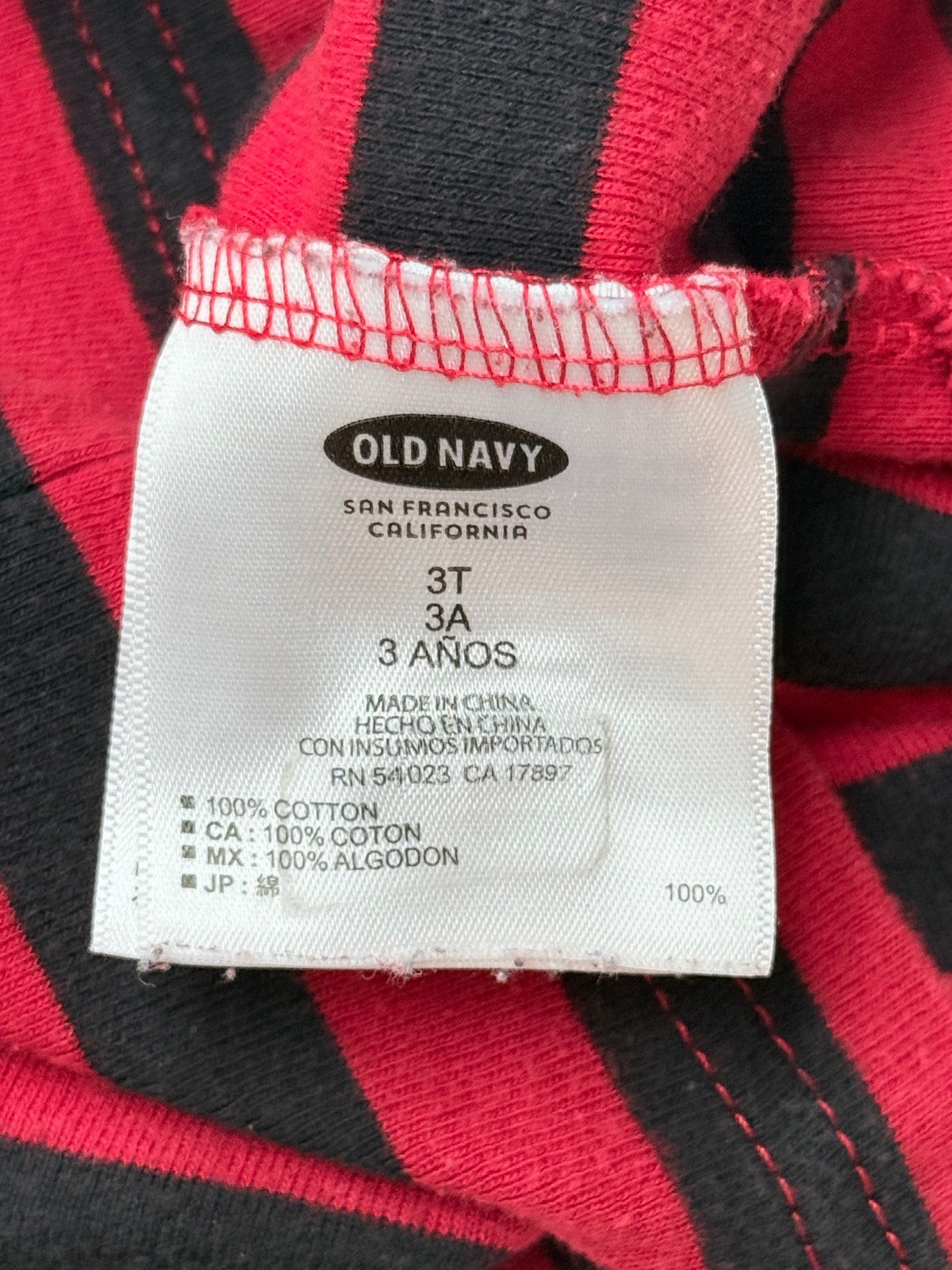 Old Navy Dinosaur Skeleton Striped Pajama 3T