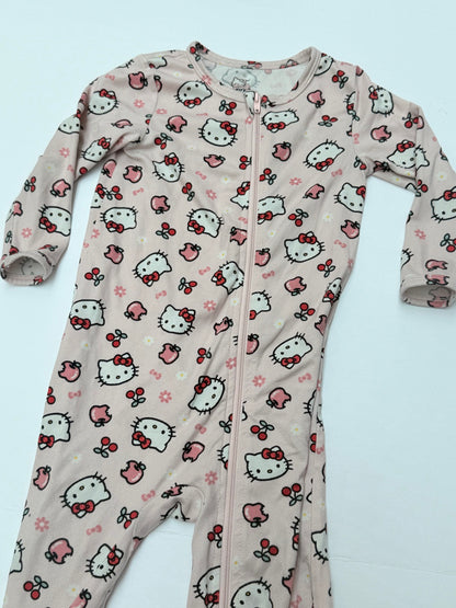 Hello Kitty Pink Sanrio Footed Sleeper 12-18M