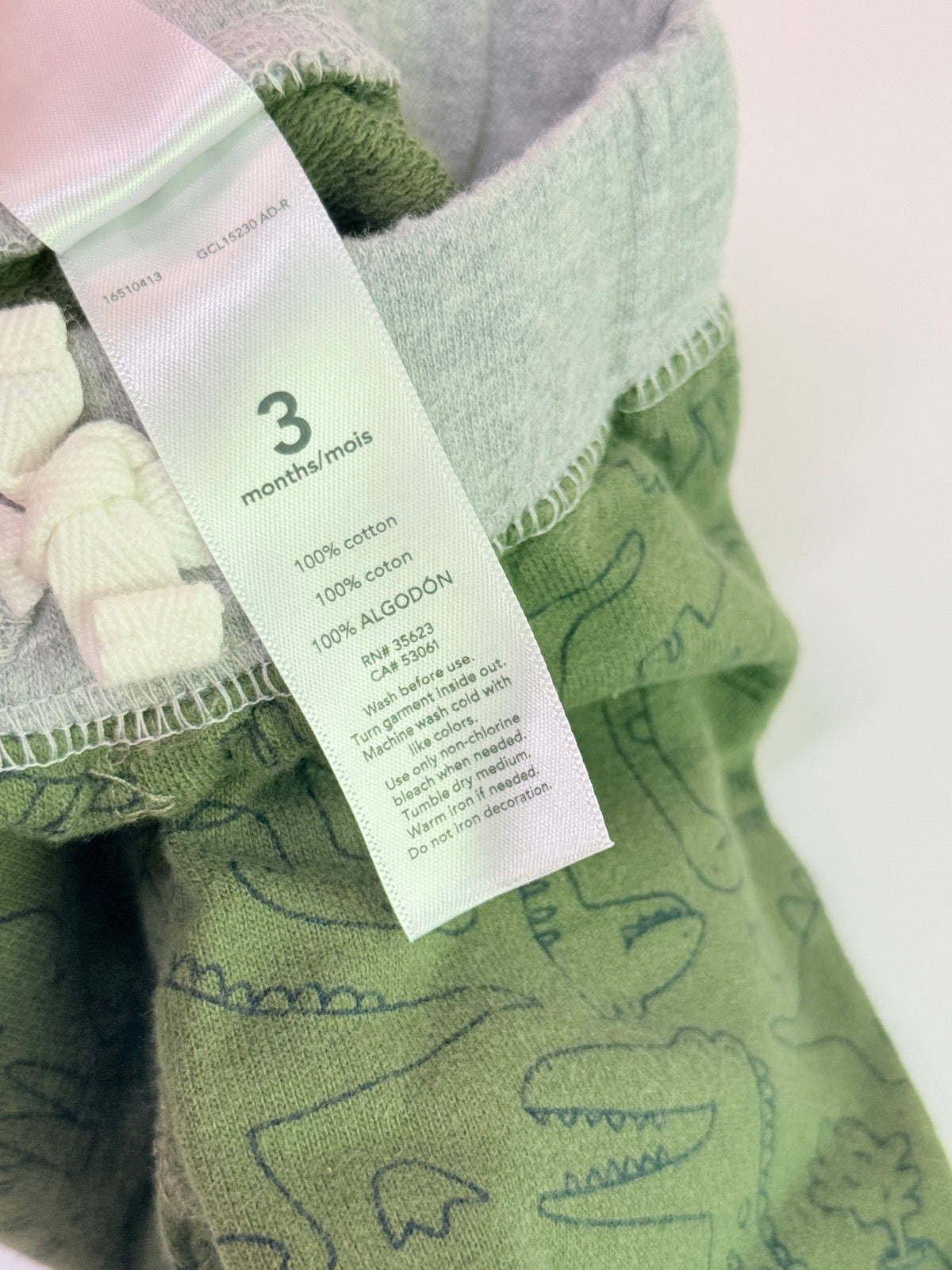 Carter's Dinosaur Jogger Pants 3 Months
