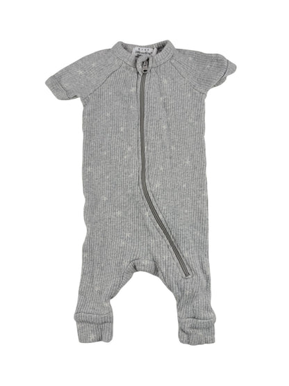 Rise Little Earthling Gray Star Romper