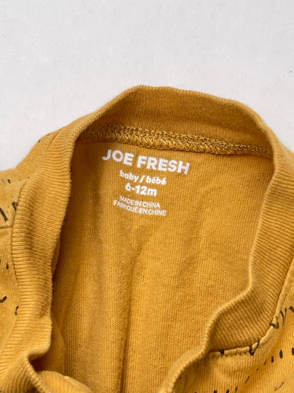 Joe Fresh Mustard Henley Romper 6-12M
