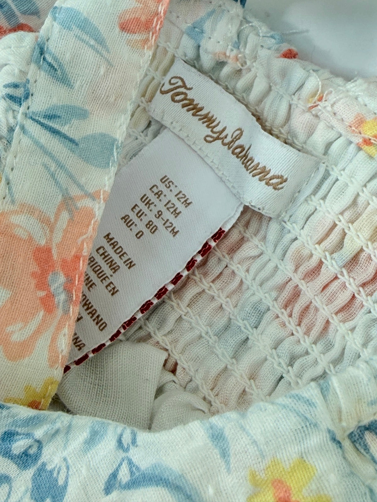Tommy Bahama Floral Romper Girls 12M