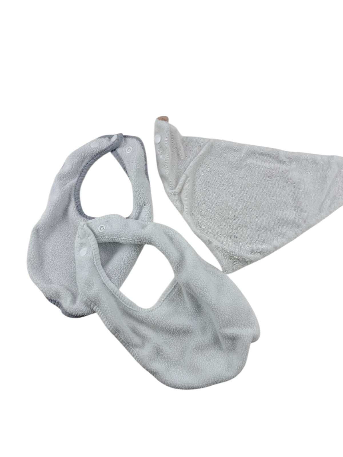 Baby Muslin Snap Bibs Blue Stars Planets 2-Pack 0-6M